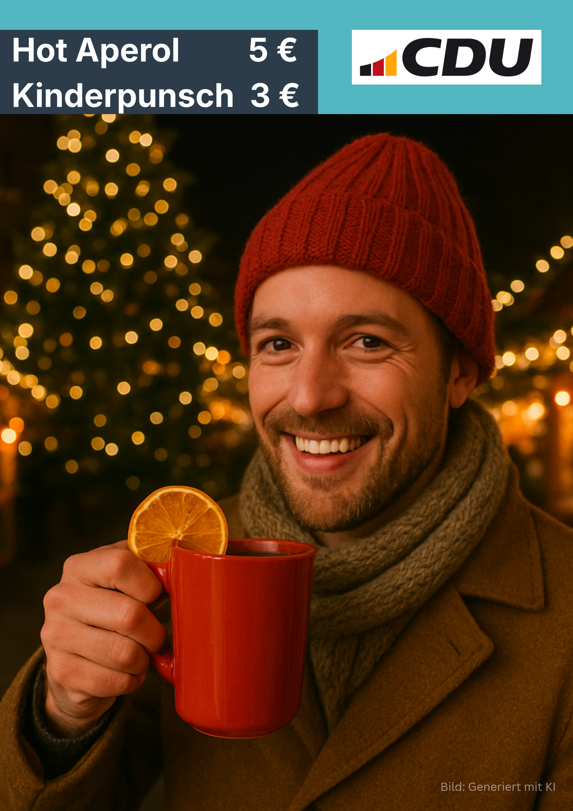 Werbeschild Hot Aperol