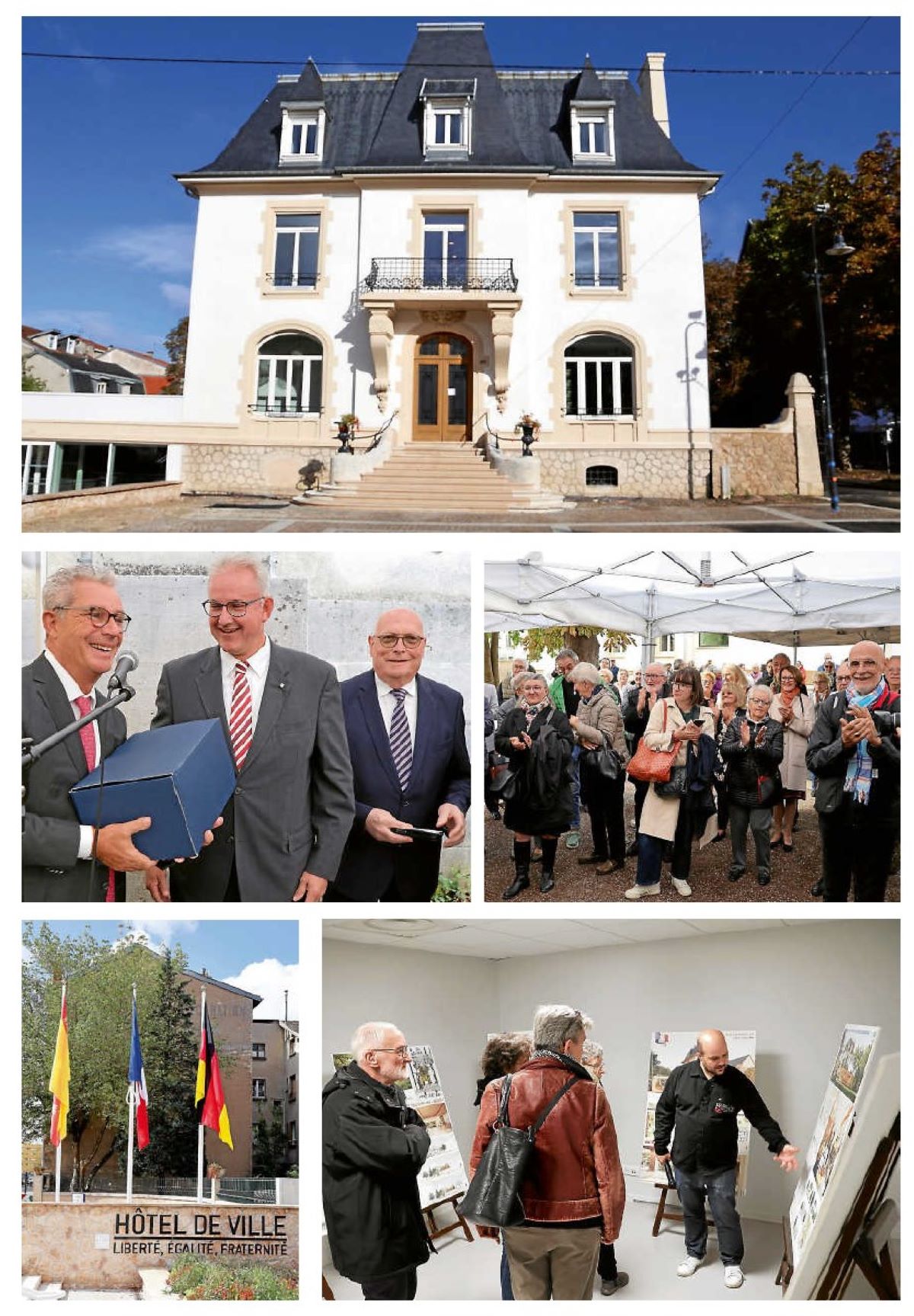 Saint-Max kann stolz auf das gelungene Werk sein Bürgermeister Matthias Renschler gratuliert der Partnerstadt zum „neuen“ Rathaus „Profitez bien de votre nouvelle, ancienne mairie“ („Viel Freude an Ihrem neuen, alten Rathaus“), wünscht Bürgermeister Matthias Renschler bei seinem Besuch in der Partnerstadt Saint-Max. Dort wird am Samstagmorgen das sanierte und erweiterte Rathaus mit einem kleinen Festakt und rund 120 geladenen Gästen eingeweiht.