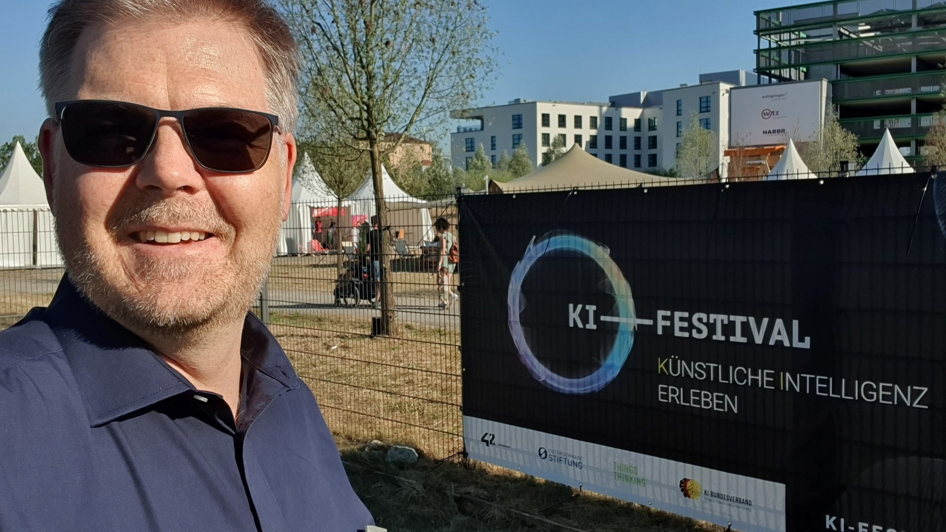 Dr. Clemens Kriesel auf dem KI-Festival in Heilbronn 2022 | Selfie