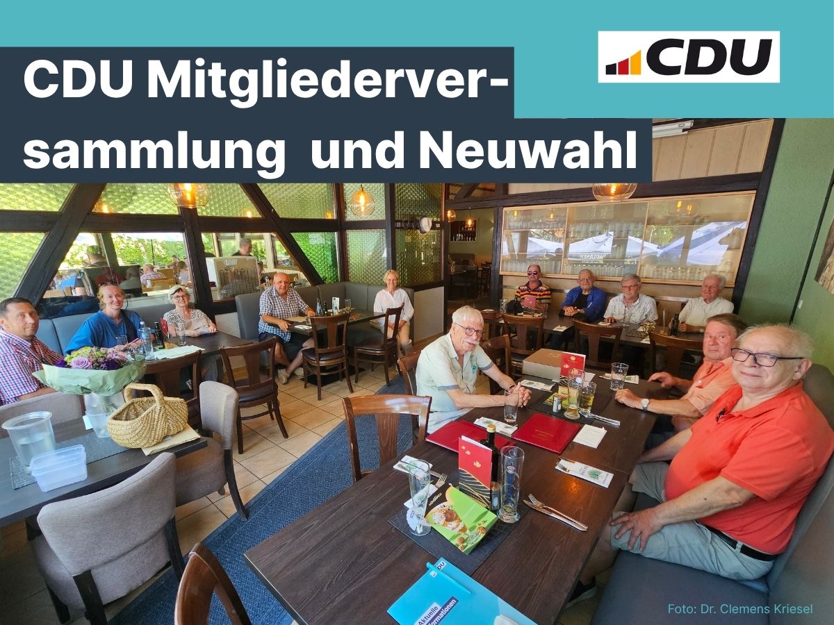 CDU Mitgliederversammlung im Restaurant Pagoni im Tierpark | Foto: Kriesel