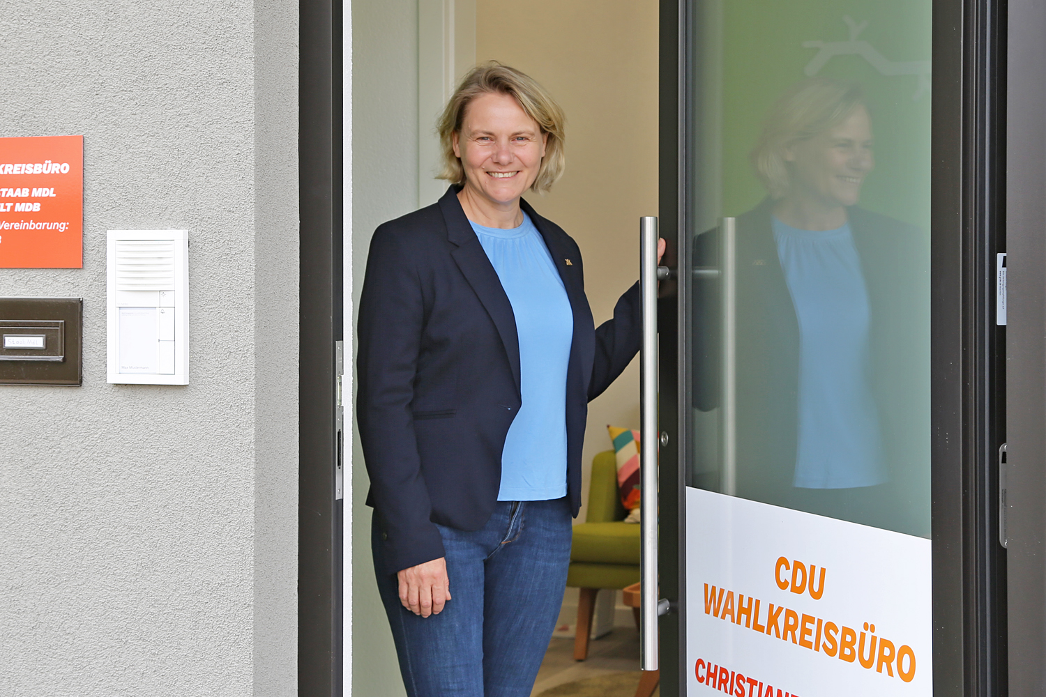 Christiane Staab (MdL) in ihrem Walldorfer Wahlkreisbüro | Foto: Busse