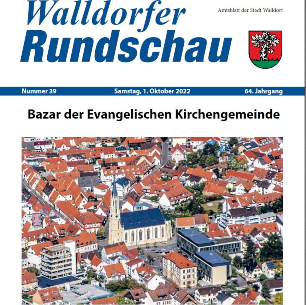 Die Walldorfer Rundschau 2022 Nr. 39 als E-paper | Bildschirmabgriff