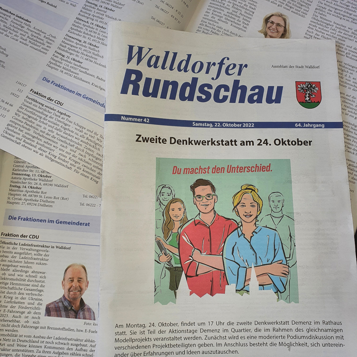 Die Walldorfer Rundschau 2022 Nr. 42 als E-paper | Bildschirmabgriff