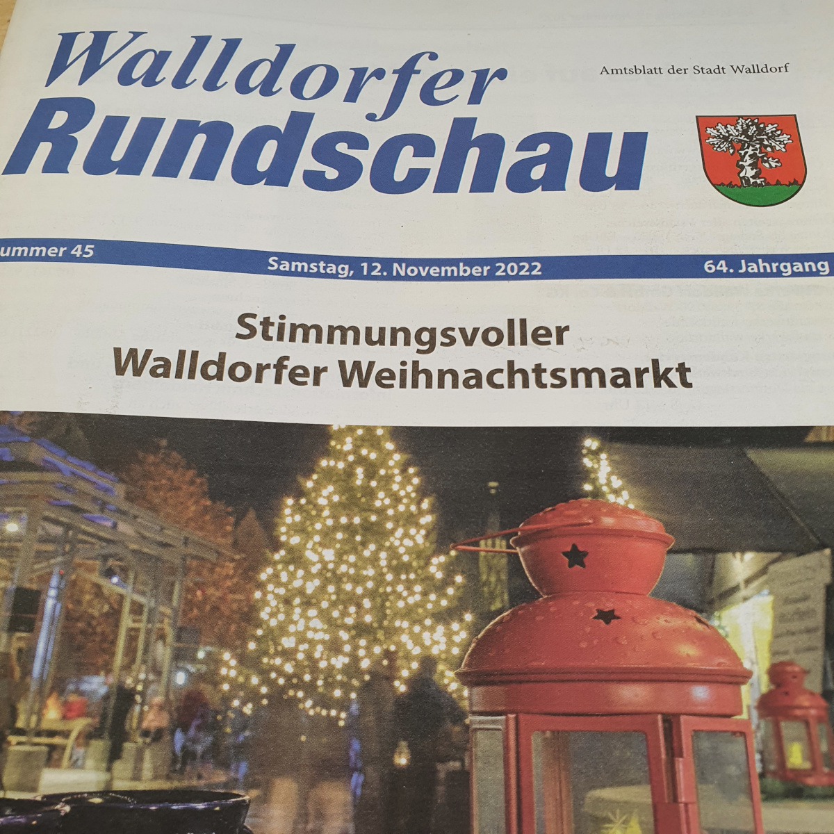 Die Walldorfer Rundschau 2022 Nr. 45 | Foto: Dr. Clemens Kriesel