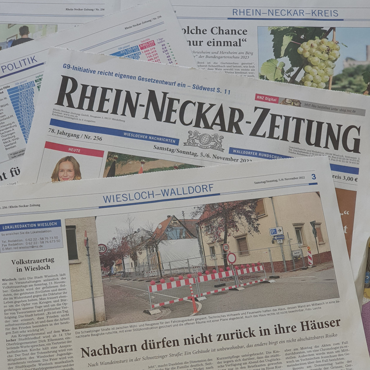 Die Rhein-Neckar-Zeitung im November 2022 | Foto: Dr. Clemens Kriesel