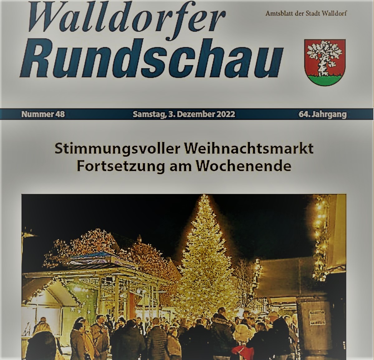 Die Walldorfer Rundschau 2022 Nr. 48 als E-paper | Bildschirmabgriff