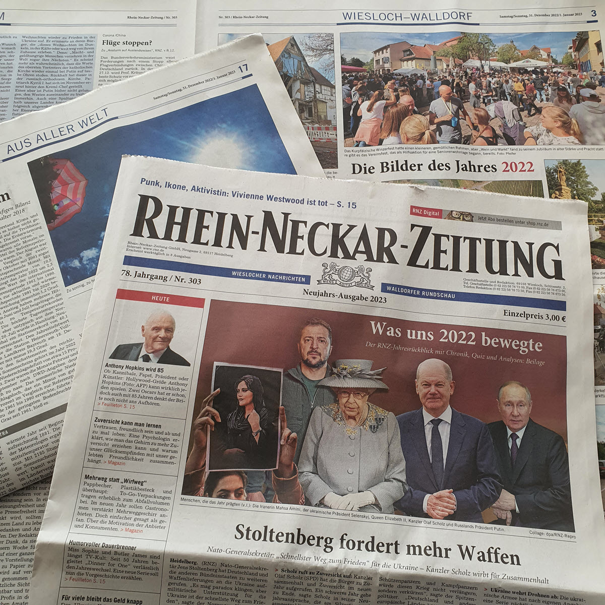 Neujahrsausgabe 2023 der Rhein-Neckar-Zeitung | Foto: Dr. Clemens Kriesel