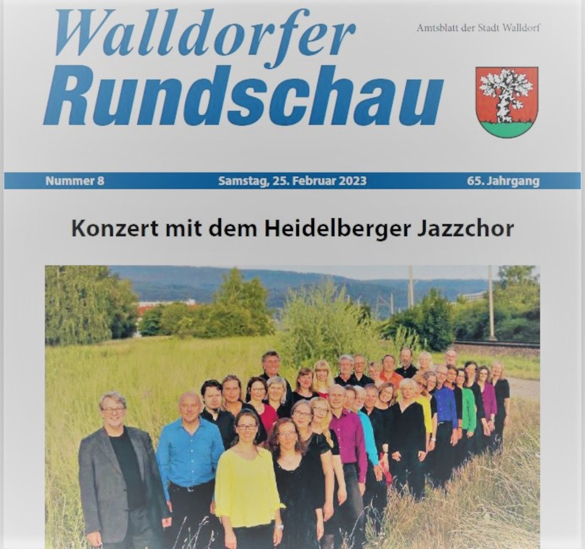 Die Walldorfer Rundschau 2023 Nr. 8 als E-paper | Bildschirmabgriff