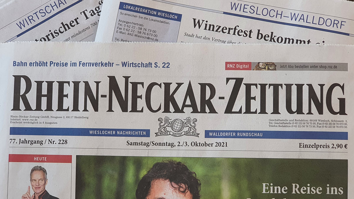 Motivbild Rhein-Neckar-Zeitung Okt. 2021 | Foto: Dr. Clemens Kriesel