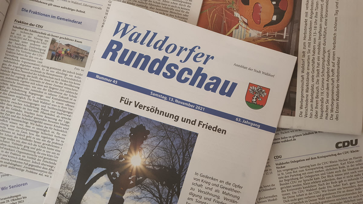 Motivbild Walldorfer Rundschau Nr. 45 / 2021 | Foto: Dr. Clemens Kriesel