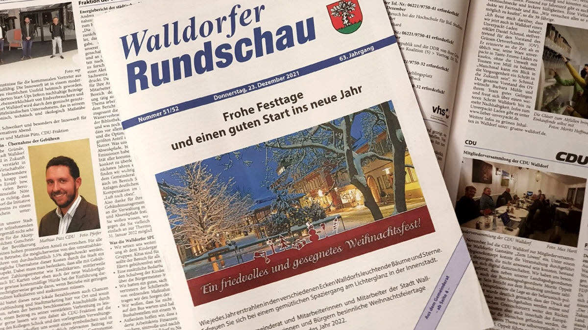 Motivbild Walldorfer Rundschau Nr. 51 / 2021 |Foto: Dr. Clemens Kriesel