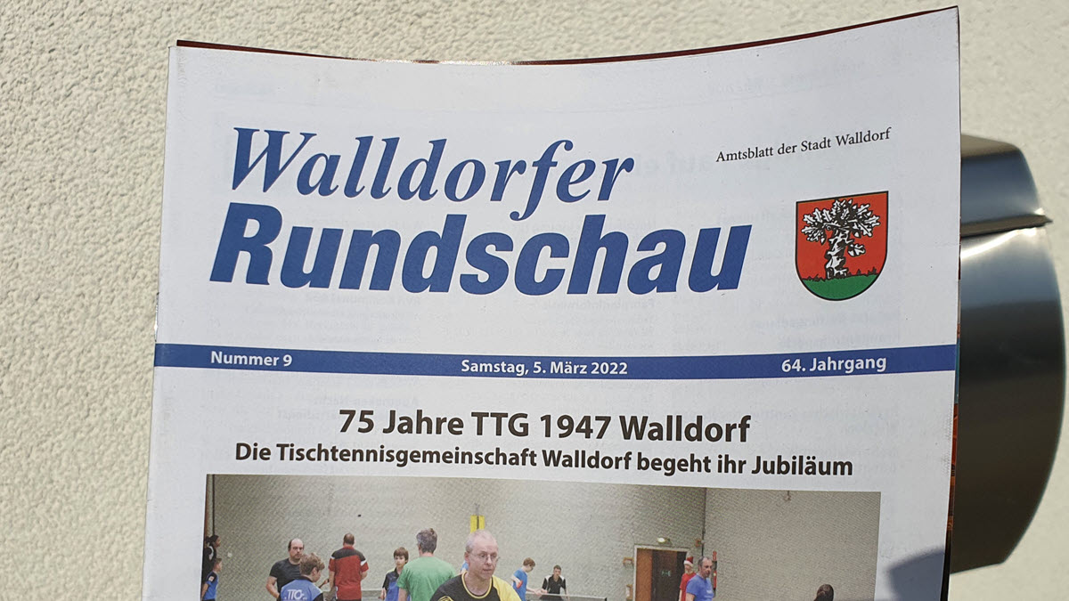 Walldorfer Rundschau Nr. 9 2022 | Foto: Dr. Clemens Kriesel