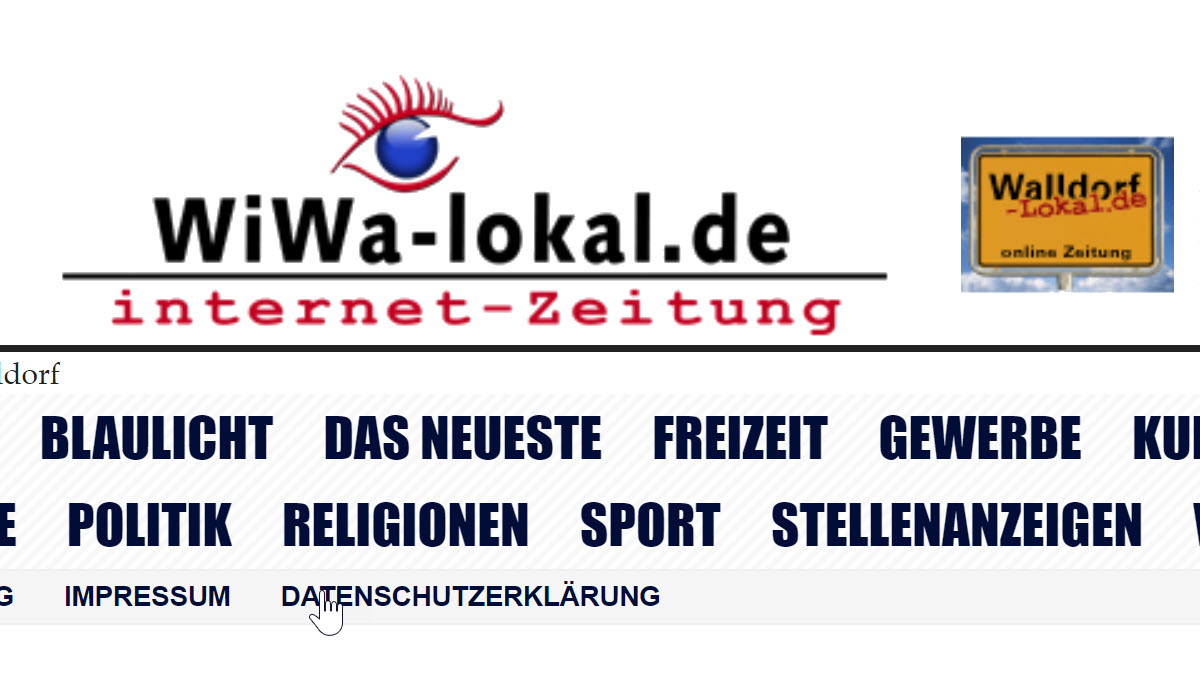 WiWa-lokal.de | Screenshot