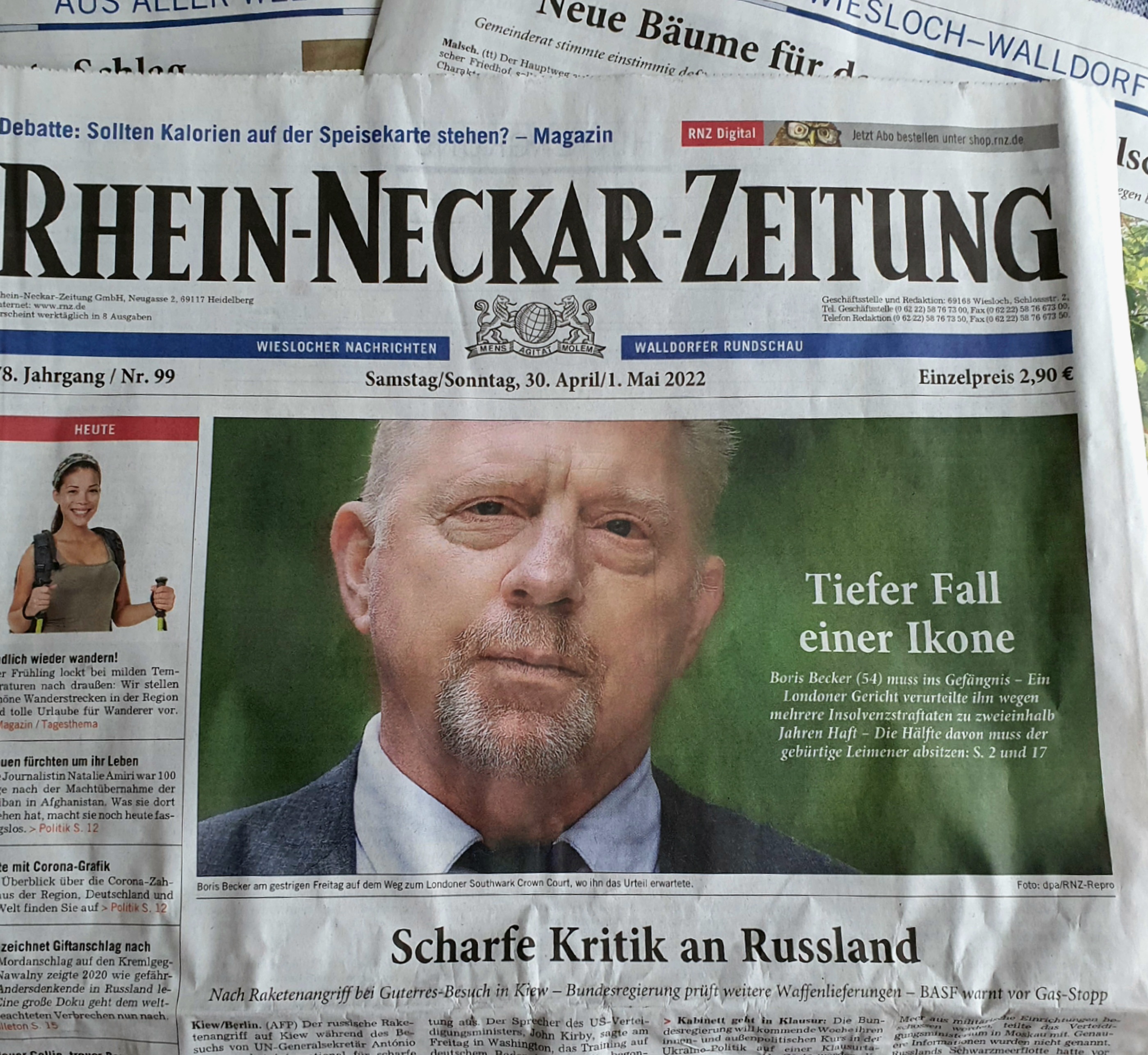 Die Rhein-Neckar-Zeitung im Mai 2022 | Foto: Dr. Clemens Kriesel
