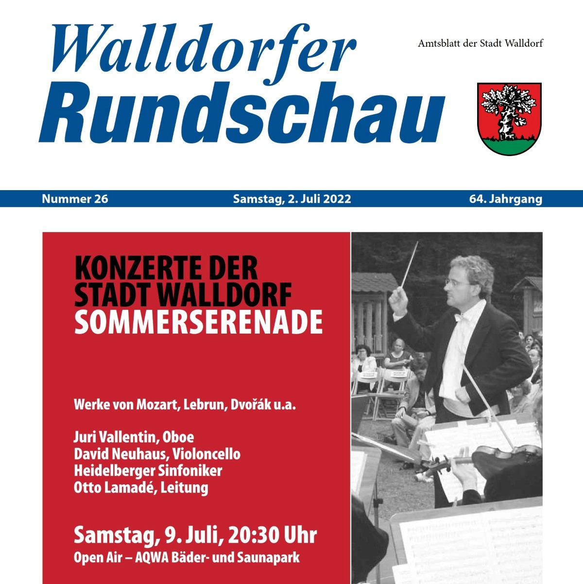 Die Walldorfer Rundschau 2022 Nr. 26 | Bildschirmabgriff der PDF-Version