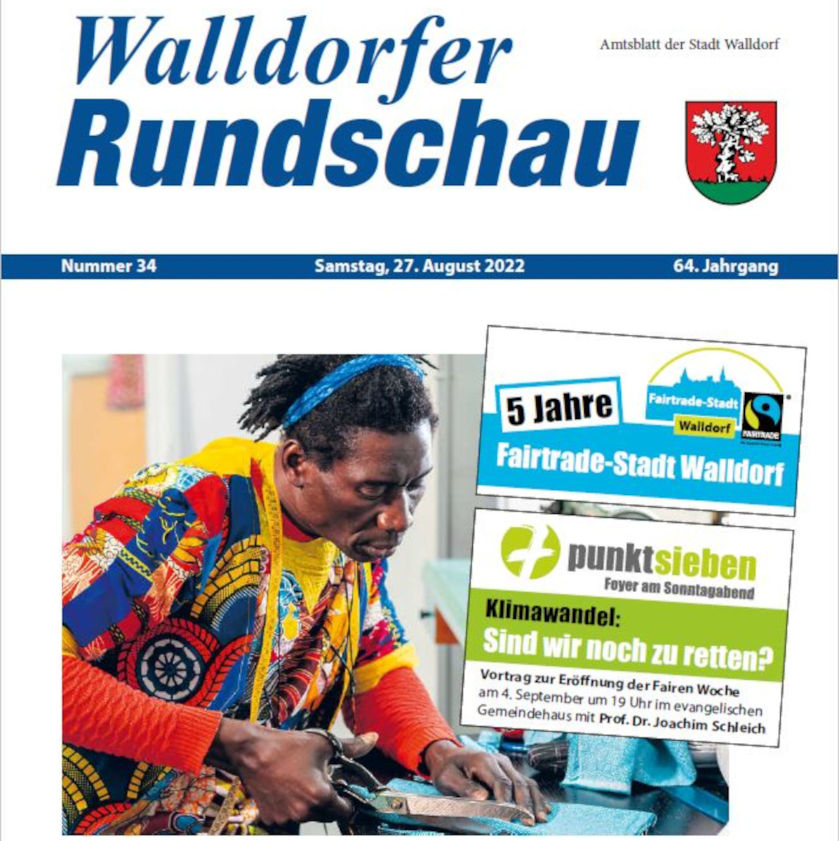 Die Walldorfer Rundschau 2022 Nr. 34 als E-paper | Bildschirmabgriff